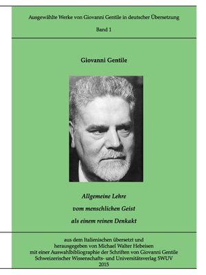 cover image of Gentile-Edition, Band 1